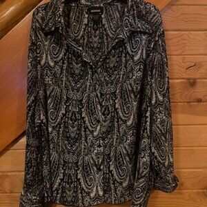 Black-White Paisley (Avenue)- Size 22-24